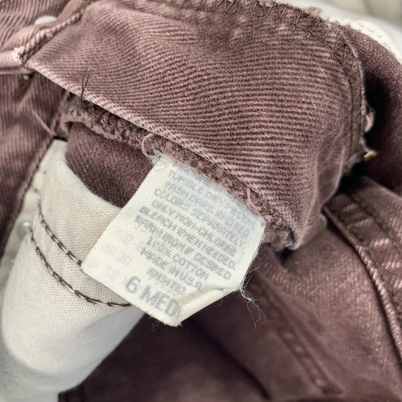 Lee Womens Brown High Rise Straight Leg Jeans 100 Cotton Vintage Style 27x31 - Picture 7 of 8